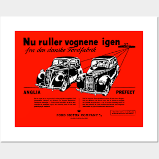 FORD ANGLIA AND PREFECT - Dutch advert Posters and Art